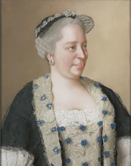 Portrait of Empress Maria Theresia of Austria (1717-1780), 1762. Artist: Liotard, Jean-Etienne (1702-1789)