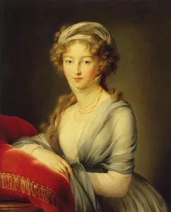 Neoclassical Prints: Portrait of Empress Yelizaveta Alekseyevna, 1798. Creator: Elisabeth Louise Vigee-LeBrun