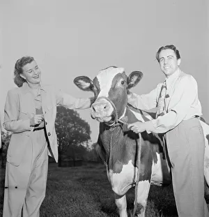 Cataluna Prints: Portrait of Enric Madriguera and Patricia Gilmore on their farm