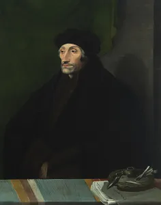 Erasmus Prints: Portrait of Erasmus of Rotterdam (1467-1536), 16th century. Creator: Anonymous