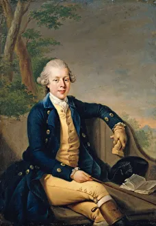 Staatliche Museen Prints: Portrait of Ernest II, Duke of Saxe-Gotha-Altenburg (1745-1804), 1768. Creator: Ziesenis