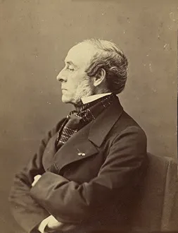 Portrait of Ernest Legouve(1807-1903), 1861-1869. Creator: Nadar