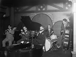 Grand Piano Prints: Portrait of Ernie Caceres, Bobby Hackett