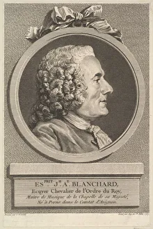 Auguste De Saint Aubin Prints: Portrait of Esprit-Joseph-Antoine Blanchard, 1767. Creator: Augustin de Saint-Aubin