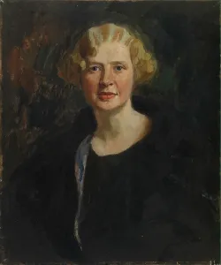 Oskari Paatela Prints: Portrait of Ester Wegelius (née Tawaststjerna), 1925. Creator: Oskari Paatela