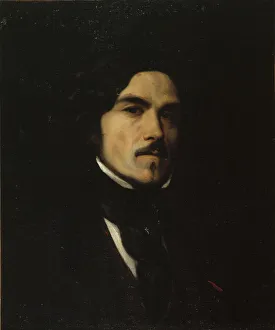 1840 Prints: Portrait of Eugene Delacroix (1798-1863), c. 1840. Creator: Anonymous