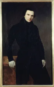 Canvasmaterial Prints: Portrait of Eugène Renduel (1798-1874), editor, 1836. Creator: Auguste de Chatillon
