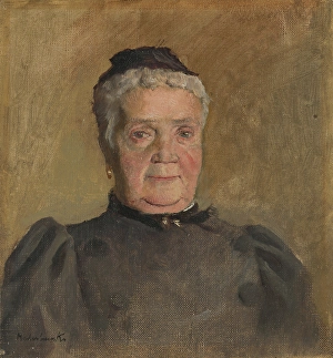Ladislav Prints: Portrait of Evelin Czobel, 1880-1900. Creator: Ladislav Mednyanszky
