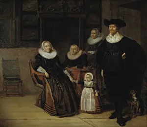Pieter Jacobsz Codde Prints: Portrait of a Family, 1661. Creator: Pieter Codde