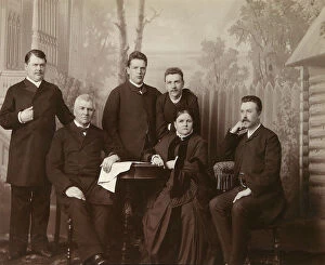 Images Dated 19th November 2009: Portrait of the family of Sophia Perovskaya, 1860s