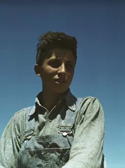 Portrait Photographs Gmgpc Gallery: Portrait of a farm boy, between 1941 and 1945. Creator: Unknown