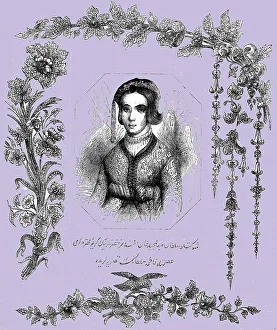 Sultana Prints: Portrait of Fatma Sultana, 1854. Creator: Unknown