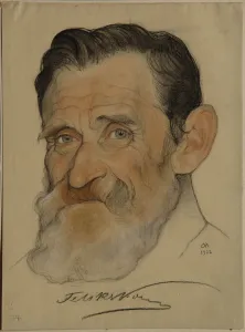 Nikolai Andreevich 1873 1932 Prints: Portrait of Feliks Yakovlevich Kon (1864-1941)