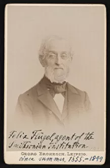 Philology Gallery: Portrait of Felix Flugel (1820-1904), 1894. Creator: Georg Conrad Adolph Brokesch