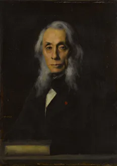 Henner Prints: Portrait of Felix Ravaisson-Mollien (1813-1900), 1889