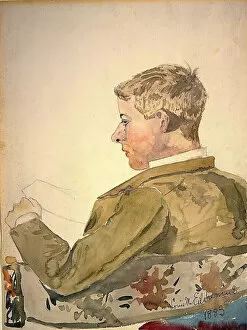 Blonde Collection: Portrait Of Fellow Student At Cornell, 1883. Creator: Louis Michel Eilshemius