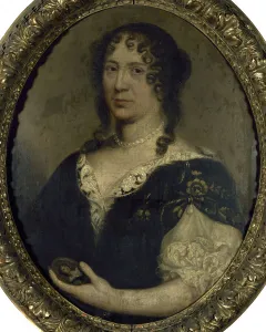 Ecole Francaise Prints: Portrait de femme, autrefois identifiée comme Mme de Sévigné