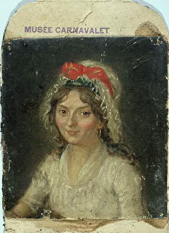 Ecole Francaise Prints: Portrait de femme d'époque révolutionnaire, c1790. Creator: Ecole Francaise