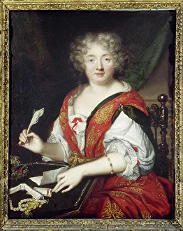 Quill Prints: Portrait de femme écrivant, autrefois identifiée comme Mme de Sévigné