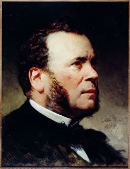 Frederic Adolphe Yvon Prints: Portrait of Ferdinand Barrot (1806-1883), politician, 1867. Creator: Adolphe Yvon