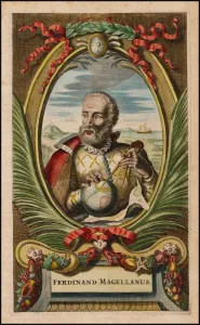 Portrait of Ferdinand Magellan, 1671. Artist: Ogilby, John (1600-1676) Portrait of Ferdinand Magellan, 1671. Artist: Ogilby, John (1600-1676)