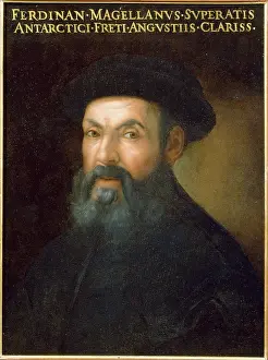 Portrait of Ferdinand Magellan, c1552. Creator: Anonymous