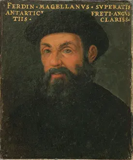 Magellan Prints: Portrait of Ferdinand Magellan, c1579. Creator: Anonymous