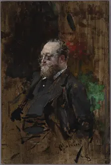 Boldini Giovanni Prints: Portrait of Ferdynand Bryndza (1837-1891), 1878. Creator: Giovanni Boldini