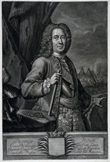 Lacy Prints: Portrait of the Field Marshal Count Peter von Lacy (1678-1751)