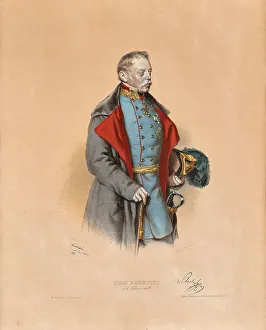Kriehuber Prints: Portrait of Field marshal Josef Graf Radetzky of Radetz (1766-1858)