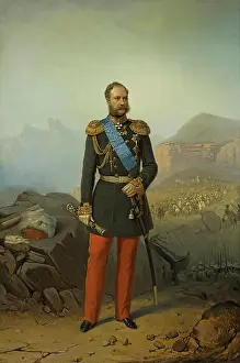 Commander Prints: Portrait of Field-Marshal Prince Alexander Baryatinsky, 1869. Creator: Georg von Bothmann