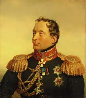 George Dawe Prints: Portrait of Filippo (Filipp Osipovich) Paulucci (1779-1849), 1825. Creator: George Dawe