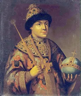 Wealthy Prints: Portrait of Fiodor Alexeyevich Romanov, (1670s), 1825. Creator: Unknown