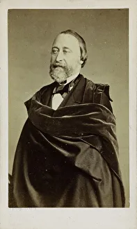 Portrait of the flautist and composer Louis Dorus (1812-1896), c. 1875. Creator: Franck (François Gobinet de Villechole) (1816-1906)