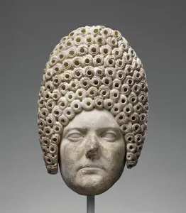 Italian Marble Prints: Portrait of a Flavian Lady, A.D. 70-90. Creator: Unknown