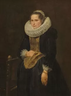 Anthony Vandyke Collection: Portrait of a Flemish Lady, probably 1618. Creator: Anthony van Dyck