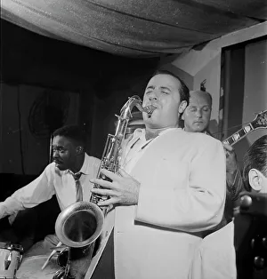 Pied Piper Prints: Portrait of Flip Phillips, Denzil Best