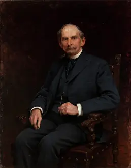 Sigismund Prints: Portrait of Florian Ziemialkowski, 1897. Creator: Zygmunt Ajdukiewicz