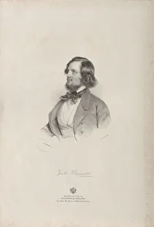 Kriehuber Prints: Portrait of the flutist and composer Giulio Briccialdi (1818-1881), before 1850