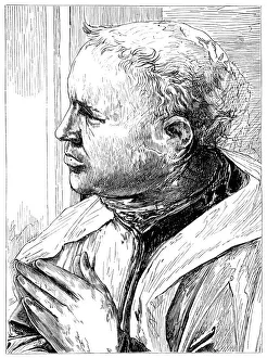 Filippo Prints: Portrait of Fra Lippo Lippi, Florentine Renaissance painter, 15th century (1882)