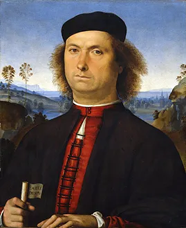 Portrait of Francesco delle Opere, 1494. Artist: Perugino (ca. 1450-1523) Portrait of Francesco delle Opere, 1494. Artist: Perugino (ca. 1450-1523)