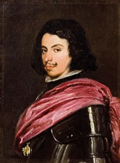 Modena Prints: Portrait of Francesco I d Este (1610-1658). Artist: Velazquez, Diego (1599-1660)