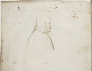 Portrait of Francesco Petrarca (1304-1379) From De Viris Illustribus. Artist: Altichiero, (Altichiero da Zevio) (1330-1390)