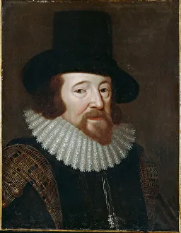 Bacon Prints: Portrait of Francis Bacon (1561?1626), c. 1622. Artist: Anonymous