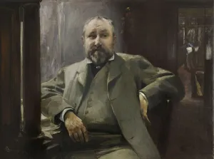 Besnard Prints: Portrait of Francis Magnard, 1884