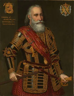 Diplomatic Prints: Portrait of Francisco Hurtado de Mendoza, 1601. Creator: Anon