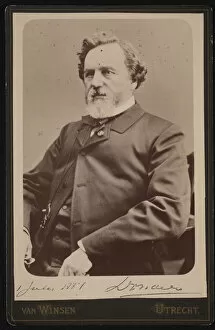 Cabinet Card Gallery: Portrait of Franciscus Cornelius Donders (1818-1889), July 1, 1884