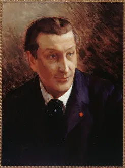 Georges Antoine Rochegrosse Prints: Portrait of Francois Coppee (1842-1908)