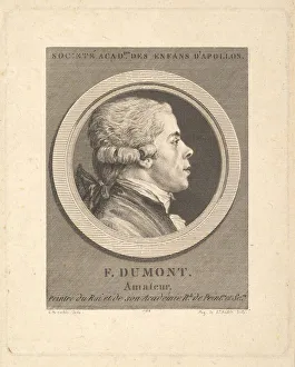 Francois Prints: Portrait of Francois Dumont, 1788. Creator: Augustin de Saint-Aubin