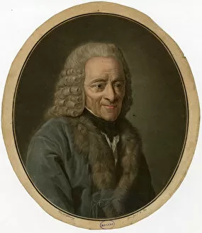 Portrait of Francois Marie Arouet de Voltaire (1694-1778), 1791